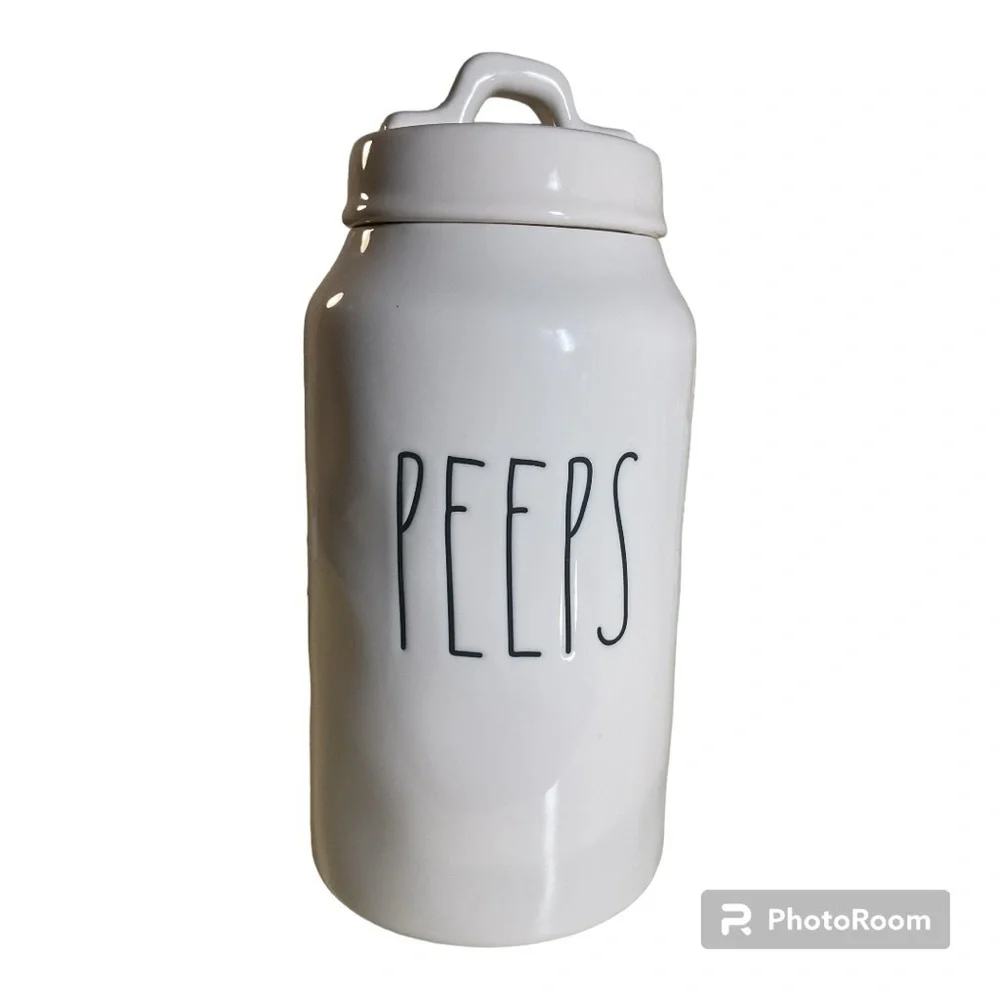 Rae Dunn white canister